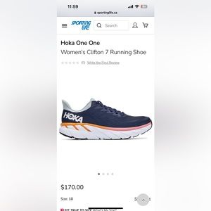 Hoka One One
Women's Clifton 7 Running Shoe